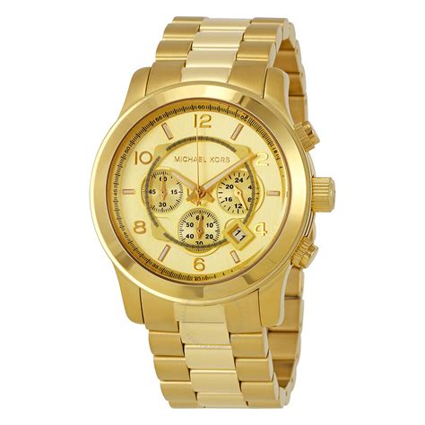 michael kors mk8077 espresso|Michael Kors Runway MK8077 Mens Gold.